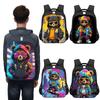 14/16inch Kawaii Graffiti Bear Print Backpack for 3-18 Years Old Hip Hop Children Kids School Bags Teenager Travel Daypack Gift