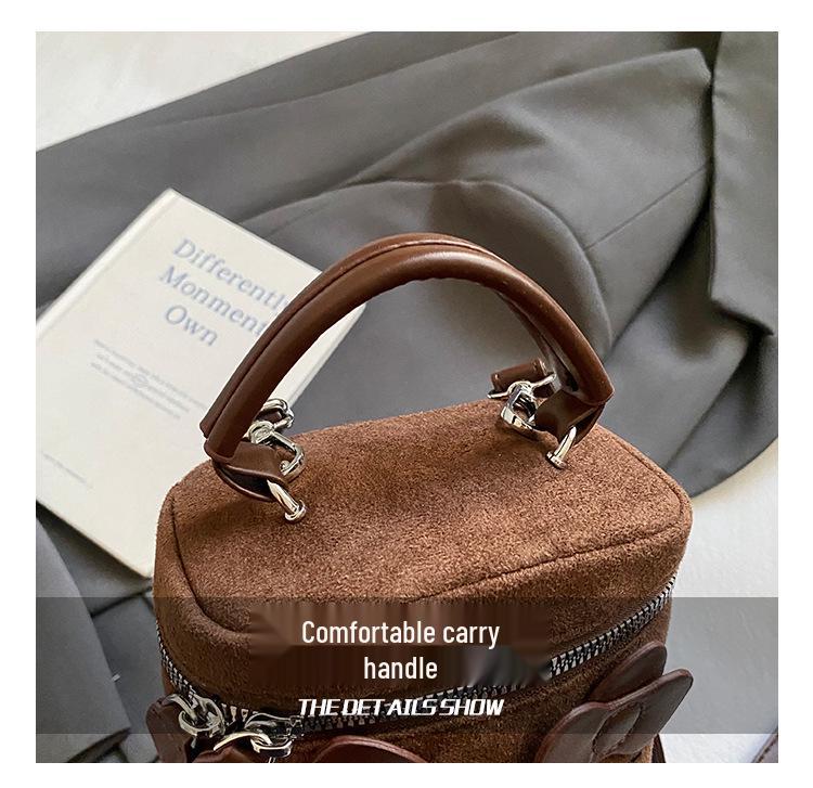 2025 Новая детская милая мини-сумка кроссбоди из кошачьей замши для помады