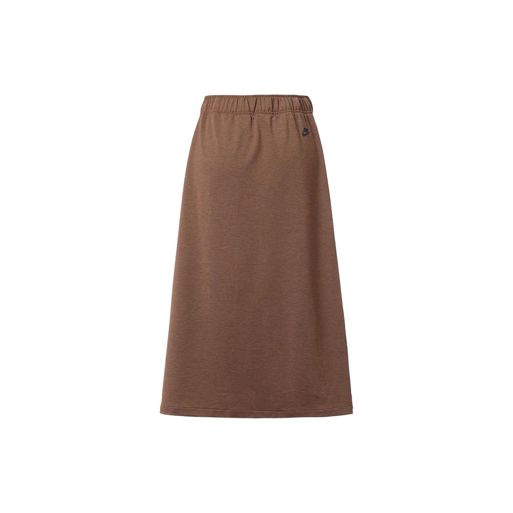 Nike Women'ss High-Waisted Skirt Brown (Unisex) Casual Long Skirts DM6169 215