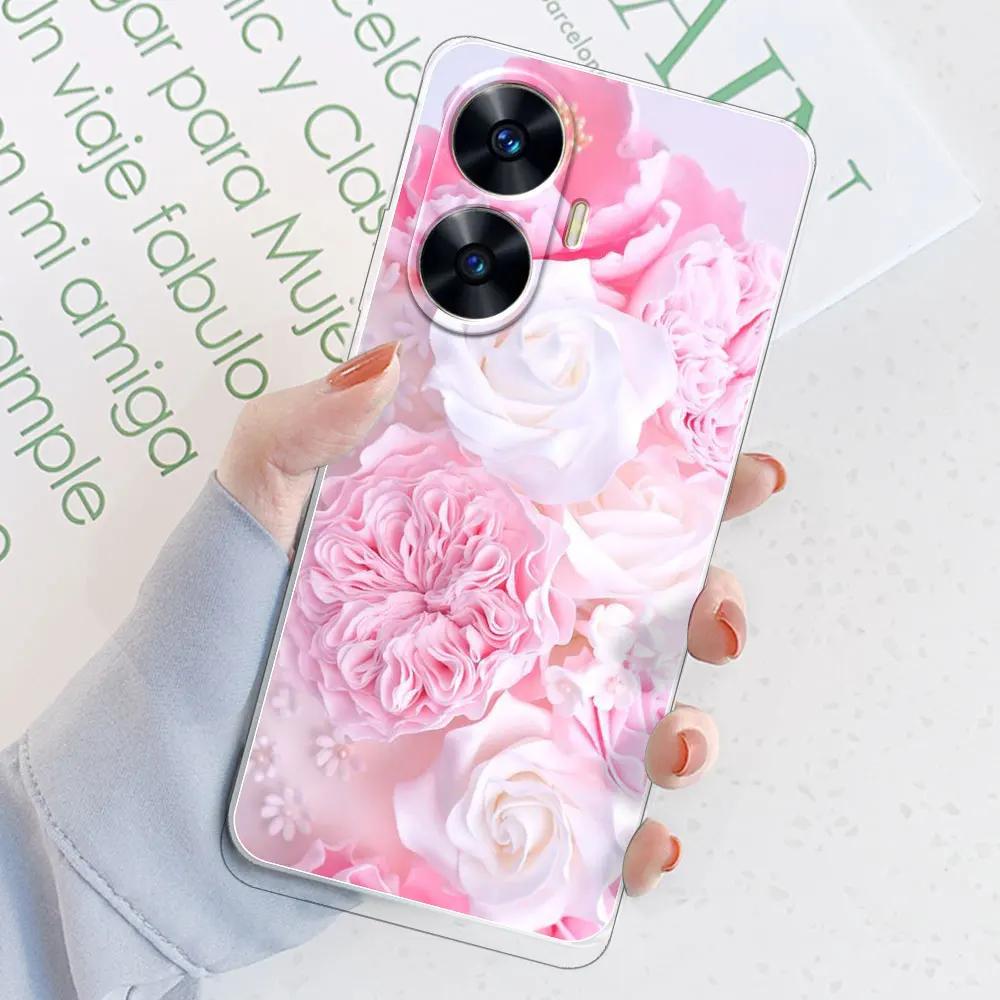 Чехол для Realme C55 6.72” Fundas Прозрачный Мягкий Силикон ТПУ Защитный Чехол для Телефона Для OPPO Realme C55 C 55 Чехол Бампер Оболочка Coque