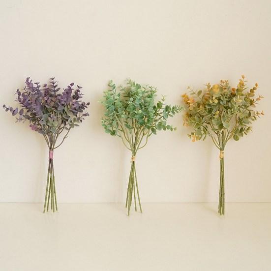 Красивый искусственный эвкалипт, устойчивый к ультрафиолетовому излучению, вечный DIY