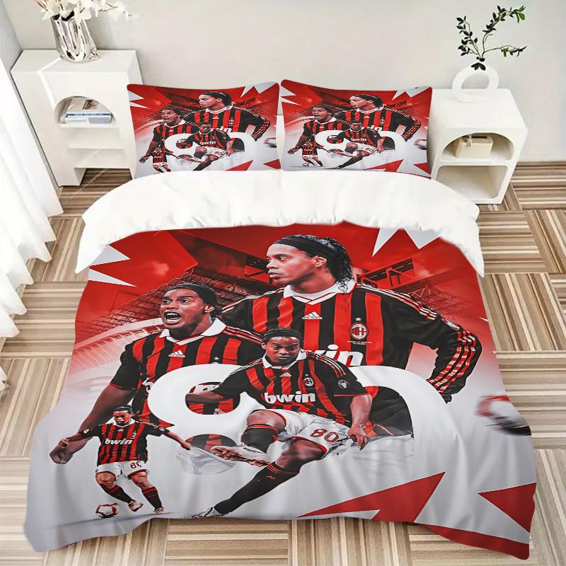 3Pcs Ac Milan Legends Bedding Sets For All Sizes New 3D Printed Bed Cover Comforter Duvet Cover Pillowcase Bedroom Decoration