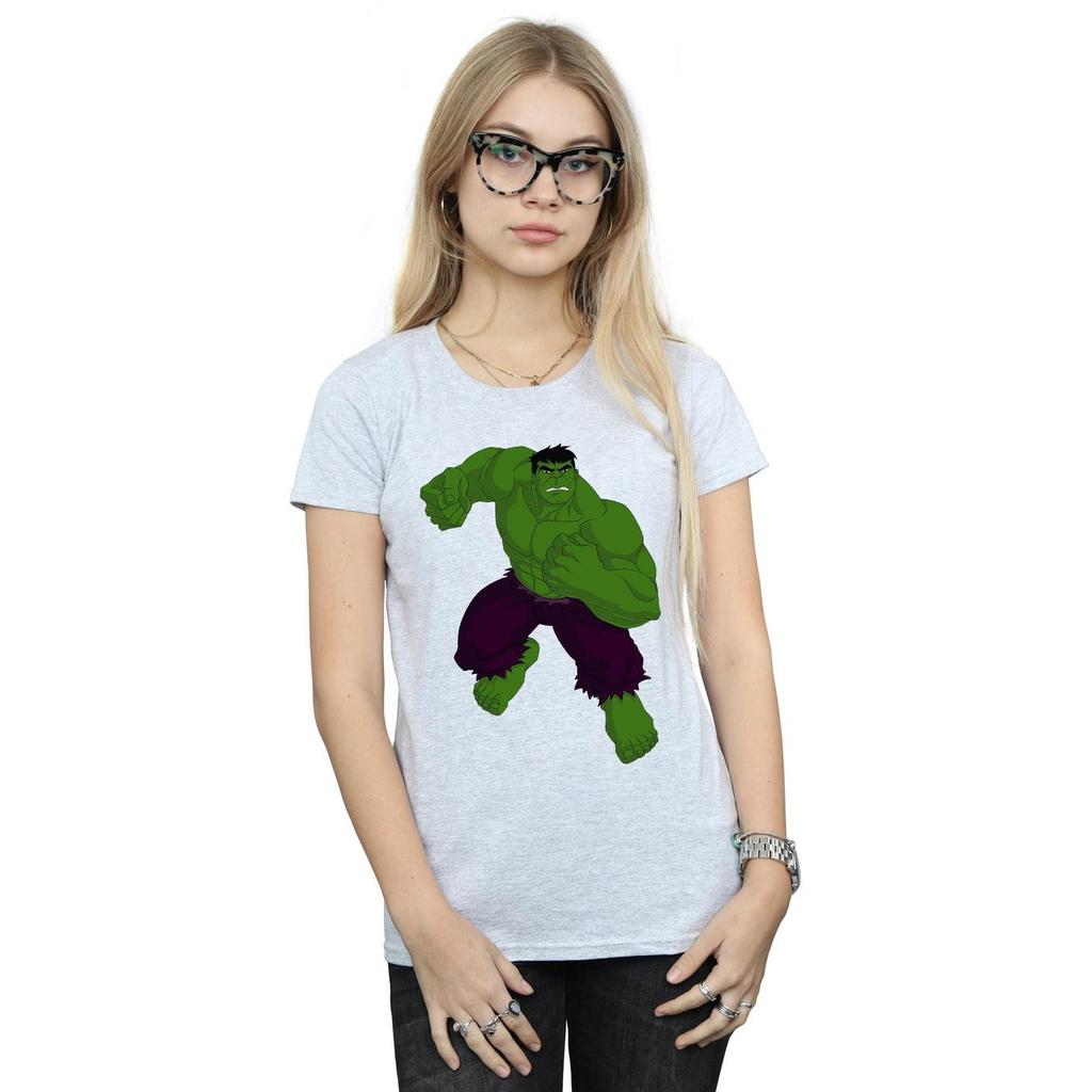 Marvel Womens/Ladies Hulk Pose Cotton T-Shirt
