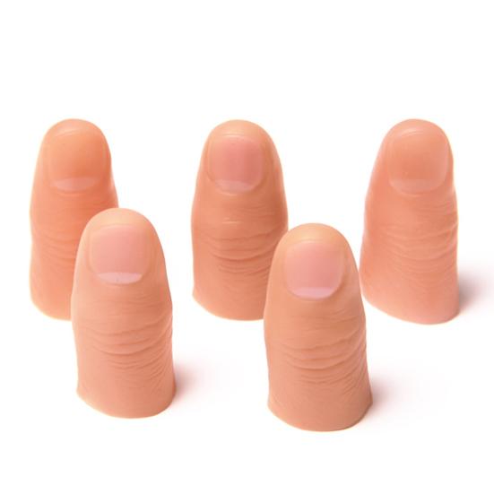 Realistic Fake Thumb Covers Soft Glue Skin-friendly Thumb Caps Prosthetic Fingers for Costume Pranks
