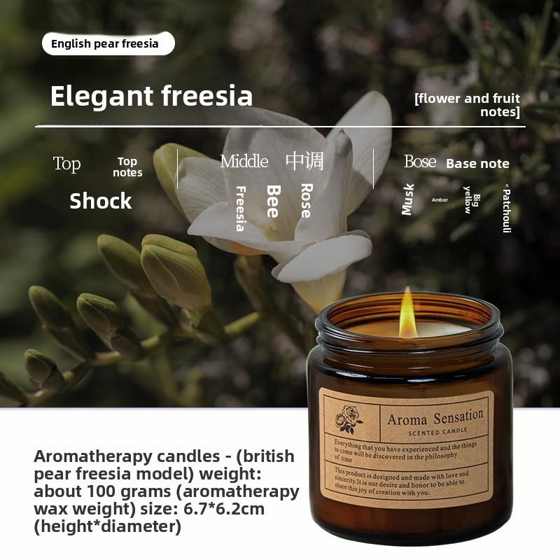 Scented Candles Provide A Long-lasting Aroma To Aid Sleep. Romantic Bedroom Light Essential Oil Scented Ornaments