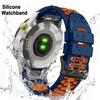 Спортивный силиконовый ремешок для часов Garmin Fenix 8 8Pro 47мм 51мм 7 7X 6 6X 5 5X Plus/Epix/Quatix/Tactix/Enduro Ремешок для часов 26/22мм