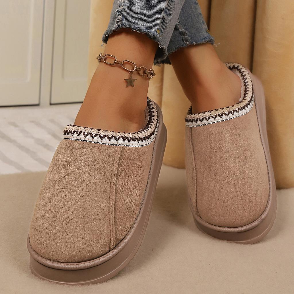 Хлопковые тапочки для пар для дома, домашние плюшевые зимние домашние противоскользящие женские теплые мужские тапочки осень и зима