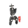 1PC Adjustable Clamp Crab Clamp Suitable for Magic Arm DSLR Camera Rail Red Crab Clamp