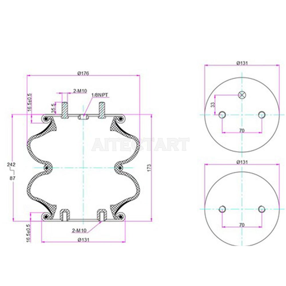 Для Firestone A01-760-0335 W217600335 01483436 01483071 Сборка пневмобаллона подвески Полностью новый