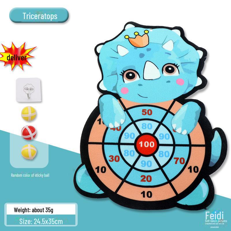 Interactive Children's Sticky Ball Dartboard for Indoor and Outdoor Use, Educational Toy for Parents and Kids.