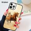 Коричневый Пегий Жеребец Мягкий Чехол для Телефона Для iPhone 17 Air 16 15 14 plus 12 13 pro max coque Fundas
