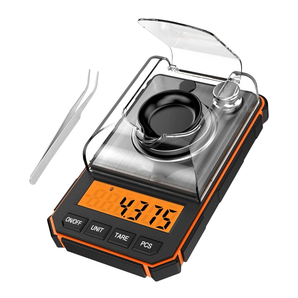 Portable Jewelry Scale Tare Function Milligram Weighting 6 Units Conversion Jewelry Scale 50g 0.001g LCD Display Multifunction