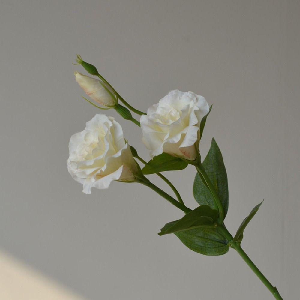 Шелковые цветы Поддельные цветы Эустомы Настоящее прикосновение Искусственный букет Украшение дома