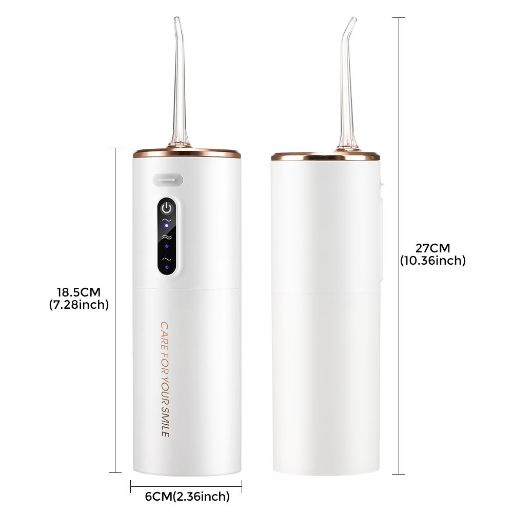 Портативный стоматологический ирригатор для полости рта, USB аккумуляторная водная нить, струйный очиститель зубов IPX6, 280 мл, машина для мытья рта