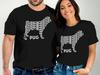 Pug Polynesian Tattoo Unisex T-Shirt, Cool Polynesian Dog Art, Pug Lovers Gift T-Shirt, Cool Pug Bday Gift, Xmas Gift, Pug Tattoo Design Tee
