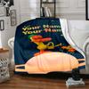 Pocoyo Customize Text Blanket Cozy Customizable Blanket Comfortable Throw For Chair Office Seaside Living Room All-Season Use