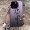 Черная Роза с Бабочками Арт Чехол для Телефона для Серии iPhone 17 16 15 14 13 12 11 Pro Max Plus Двухслойная Защита