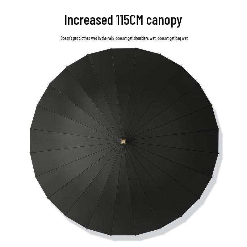 Сверхпрочный ветрозащитный зонт с 24 спицами и длинной ручкой