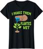Mens Fun Graphic TShirt Series  Black Wet Plant Short Sleeve Tee