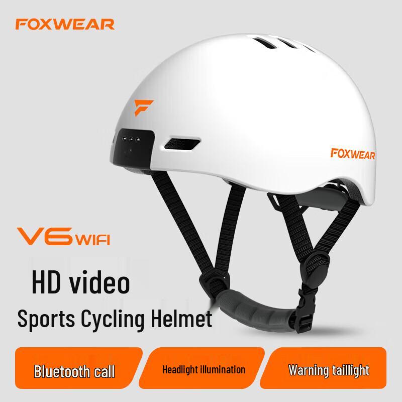 Умный велосипедный шлем с камерой FOXWEAR V6WIFI (Китайская версия)