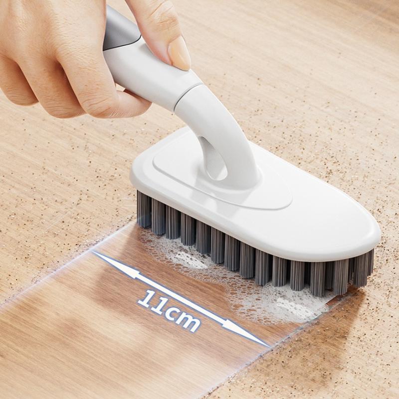 Телескопическая Длинная Ручка Щетка для Чистки Ванной Плитки Туалета Треугольная Щетка Многофункциональная Двойная Щетка Головка Щетка для Пола