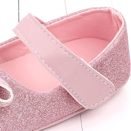 1 пара детской обуви, противоскользящие туфли из искусственной кожи с бантом для новорожденных девочек
