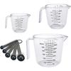 Plastic Measuring Cup, Baking Measuring Cup, 150ML, 300ML, 600ML, Easy To Read Measurement, Accurate Cooking