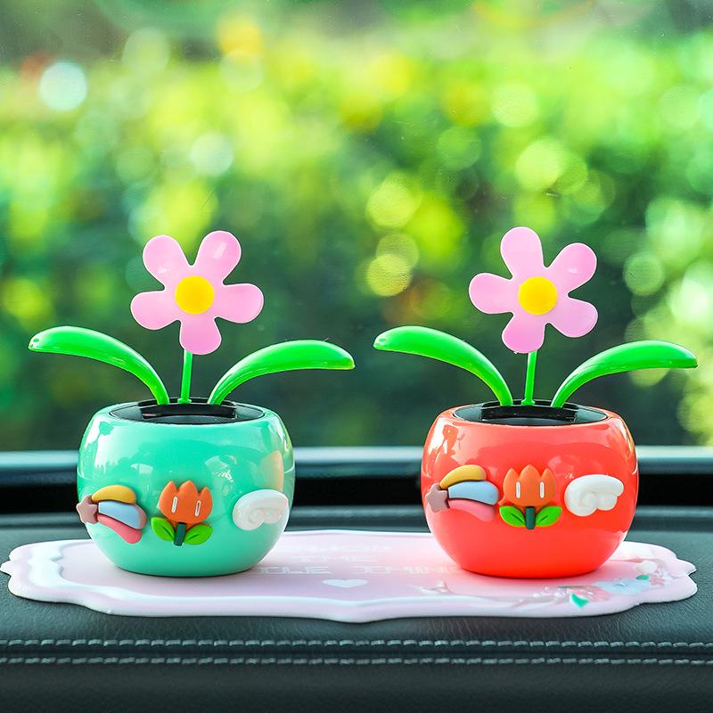 Качающийся подсолнух - Автомобильное украшение - Устойчивая к высоким температурам отделка салона