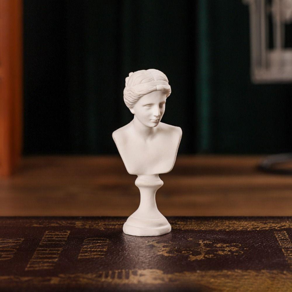 Sketch Art Greek Mythology Statues Resin Craft Female Art Statue Nordic Greek Figure Living Room