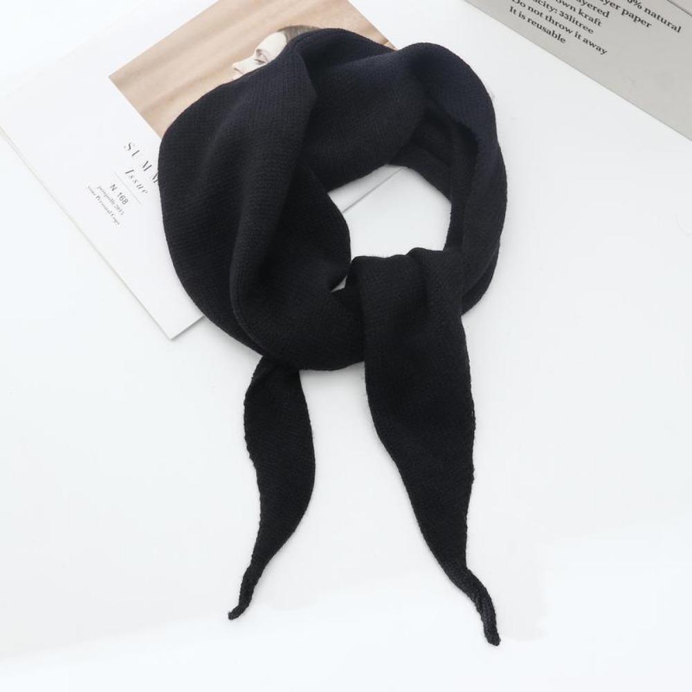 Winter Wool Triangular Scarf Korean Style Headscarf Shawl New Warm Knitted Scarf