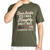 Black Summer Unisex tshirt Dear Santa Yes I Was Naughty And It Was Worth It You Judgemental Creep Short Sleeve Relaxed Fit O