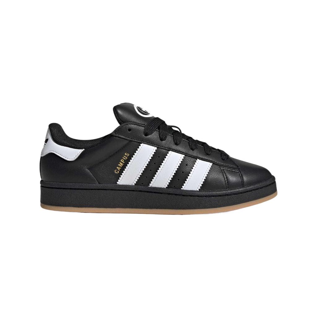 adidas Кампус 00-х Основной черный кожаный с резиновой подошвой Унисекс кроссовки Облачно-белый JP9997