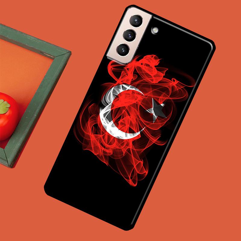 Турция Турецкий флаг Мягкий чехол для Samsung Galaxy S23 S22 S21 Ultra Note 20 Note 10 S8 S9 S10 Plus S20 FE Чехол