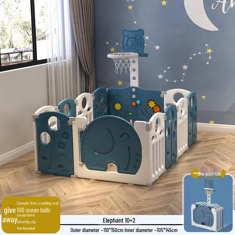 Детский безопасный складной манеж с ковриком для ползания для младенцев и малышей