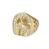 Popular European American And New Hip Hop Diamond Set Horse Head Mens Ring