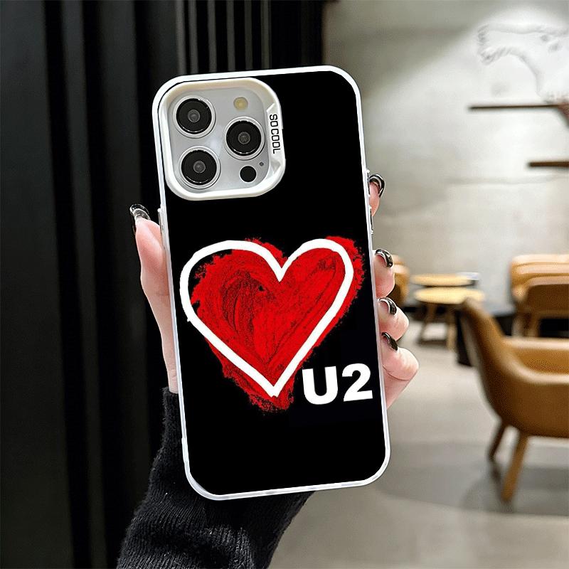 U-U2 Rock Band Shockproof Phone Case for iPhone 17 Air 16 16E 15 Pro Max 14 Plus 13 Mini 12 Back Cover Anti Fall Fundas