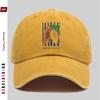 Кепка Papaya Fruit Pattern Printed Baseball Cap Illustration Style Design Casual Hat Truck Driver Comfortable Lightweight Sun Ha