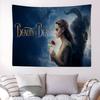 Cartoon Beauty And The Beast Tapestry Art Printing Japanese Wall Tapestry Anime Wall Hanging Home Decor