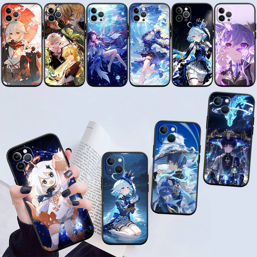 Милый чехол Genshin Impact для Samsung Note 20 10 S25 Plus Ultra Lite FE M20 M21 M30 M31 M51 A11 A26 A51 A52 A53 A56 A70 A71 A72 A73