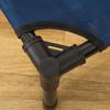Dog Bed Outdoor Elevated Cat Bed Steel Frame 600D Oxford Fabric Blue 76 x 61 x 18 cm