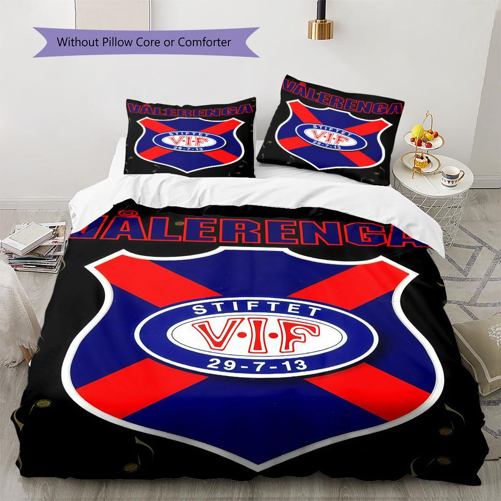 Vålerenga Bedding Quilt Set Quilt Cover Pillowcase Home Decoration Birthday Gift (1 * duvet cover + 2 * pillowcase, without core)