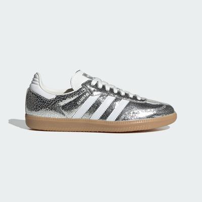 SAMBA OG JR0035 Unisex Originals Sneakers Silver Metallic / Cloud White / Core White