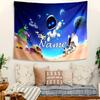 Personalized Astro Bot Background Tapestry,Custom Name Birthday Party,Multifunctional Wall Decoration for Home Decor,Various Occasions