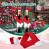 Christmas Home Supplies Non-woven Scarf + Hat Wine Bottle Decoration Christmas Wine Bottle Decoration