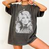 Comfort Colors Vintage Dolly Parton Tribute Shirt | Retro Country Music Legend Portrait | Classic Cowgirl Graphic Tee