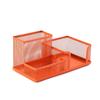 Hollowed-out Metal Mesh Pen Holder 3/4 Grid Desk Stationery Organizer Pencil Storage Box  Cosmetics