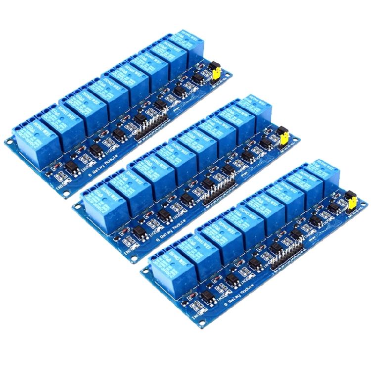5V/12V/24V 8-Channel Relays Module with Optocoupler Contact Independent Wiring for Safe and Reliable Circuit Control