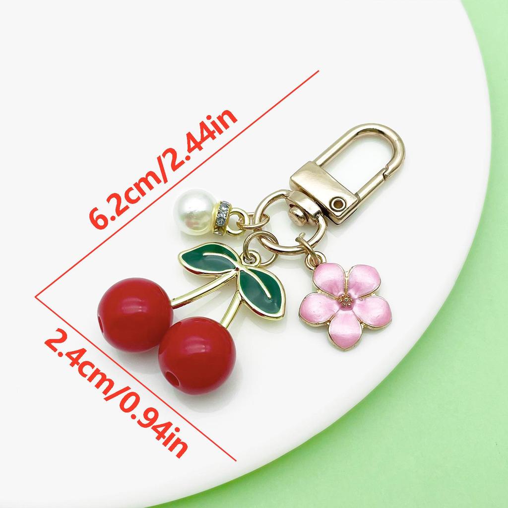Creative Korean-style Resin Orange Keychain Pendant - Fresh Sweet Hanging Ornament Gift