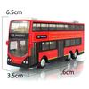 1:43 Kids Toys Double Decker Bus Cool Metal Vehicle Cars Model for Music Pull Back Cars Miniatures