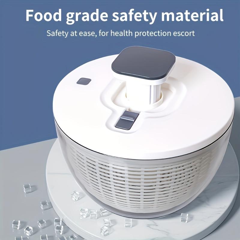 1.59gal Large Capacity Salad Spinner with Vegetable Chopper, Drain Basket, Bowl & Colander - Multifunctional Lettuce Spinner for Fruits & Vegetables